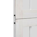 vidaXL Cloison de séparation 4 panneaux blanc bois de paulownia massif