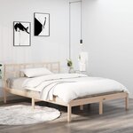 vidaXL Cadre de lit sans matelas 160x200 cm bois massif