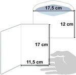 Carte bonne année meilleurs vœux en or doré avec enveloppe souhaits voyage