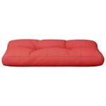 vidaXL Coussin de palette rouge 70x40x12 cm tissu