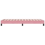 vidaXL Cadre de lit sans matelas rose 100x210 cm velours