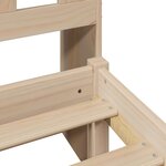 vidaXL Lit bibliothèque sans matelas 90x200 cm bois de pin massif