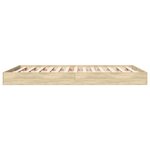 vidaXL Cadre de lit sans matelas chêne sonoma 120x190 cm