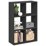 vidaXL Étagère séparatrice de pièce noir 69 5x29x103 5 cm