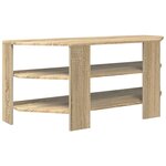 vidaXL MeubleTVd'Angle Chêne Sonoma 102x40 5x45cm Bois d'ingénierie