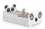 Lit simple enfant  PANDA 140 + tiroir de rangement avec matelas
