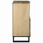 vidaXL Buffet Marron 80 x 33 x 75 cm bois de manguier massif
