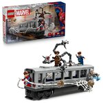 LEGO Marvel 76321 – Scène du train Spider-Man contre Docteur Octopus 393 pièces dès 9 ans.