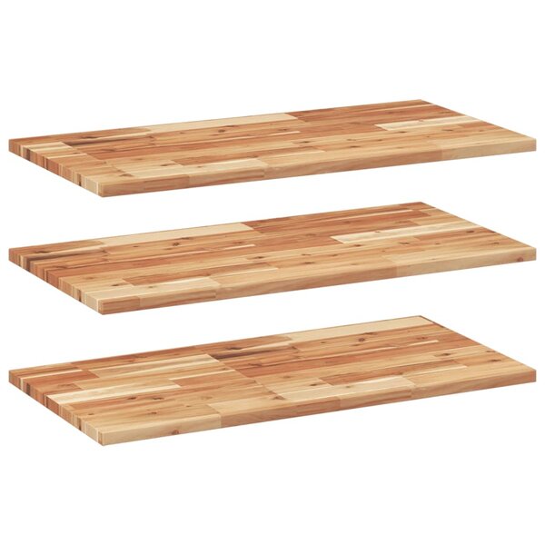 vidaXL Étagères flottantes 3 Pièces 60x40x2 cm acacia massif à l'huile