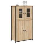 vidaXL Buffet haut chêne sonoma 62x32x106 5 cm bois d'ingénierie