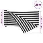 vidaXL Filet brise-vue anthracite et blanc 1x25 m PEHD 75 g/m²