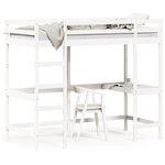vidaXL Lit superposé sans matelas blanc 100x200 cm bois de pin massif