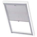 vidaXL Store plissé Blanc SK06