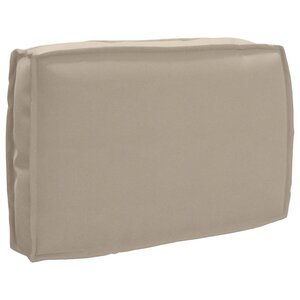vidaXL Coussin pour dossier de palette Taupe 60 x 40 x 12 cm
