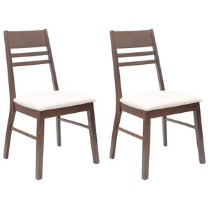 vidaXL Chaises de salle à manger 2 Pièces Marron Clair 43 x 54 x 89 cm