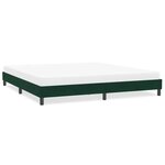 vidaXL Cadre de lit sans matelas vert foncé 200x210 cm velours