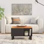 vidaXL Table basse 60x50x35 cm bois massif d'acacia
