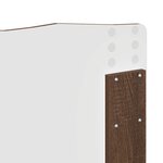 vidaXL Tête de lit Chêne brun 120 cm Bois d'ingénierie