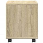 vidaXL Armoire à roulettes chêne sonoma 37x33x42 5cm bois d’ingénierie