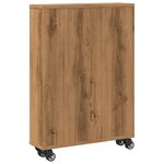 vidaXL Chariot de rangement étroit chêne artisanal bois d'ingénierie