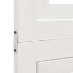 vidaXL Cloison de séparation 6 panneaux blanc bois de paulownia massif