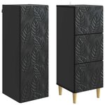 vidaXL Ensemble de Meubles 2 Pièces Noir 33 x 34 5 x 90 cm