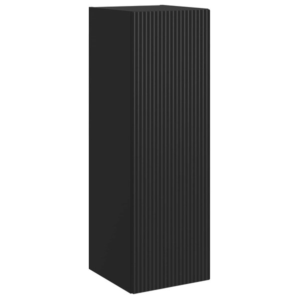 vidaXL Cabinet de Salle de Bain Mural Noir 33 x 34 5 x 100 cm