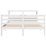 vidaXL Cadre de lit avec tête de lit sans matelas 160x200 cm