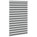 vidaXL Store zèbre gris foncé largeur du tissu 140 9 cm polyester
