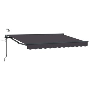 vidaXL Auvent rétractable électrique Anthracite 3 5 x 2 m