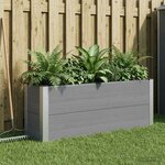 vidaXL Jardinière surélevée Gris 100 x 30 x 72 cm WPC et Aluminium