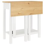 vidaXL Ensemble de bar 5 Pièces Blanc Bois de pin massif