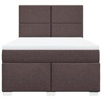 vidaXL Sommier à lattes de lit avec matelas Marron foncé 160x200 cm