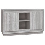 vidaXL Buffet sonoma gris 102x35x60 cm bois d'ingénierie