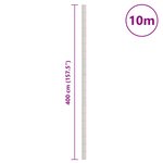 vidaXL Membrane anti-mauvaises herbes blanc 4x10 m PP