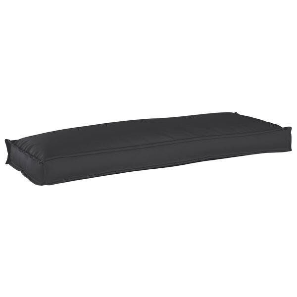 vidaXL Coussin de palette pour banc noir 110 x 40 x 8 cm Tissu Oxford