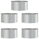 vidaXL Ensemble de Jardinières Galvanisées Galvanisé Acier