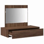 vidaXL Table de Toilette Marron 83 x 40 x 70 cm Bois d'ingénierie