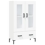 vidaXL Buffet haut blanc 69 5x31x115 cm bois d'ingénierie