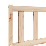 vidaXL Cadre de lit extra long sans matelas 100x210 cm bois massif pin