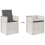 vidaXL Chaises de jardin salle à manger 2 Pièces Blanc et anthracite PP