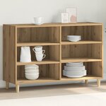 vidaXL Buffet chêne artisanal 103 5x35x70 cm bois d'ingénierie