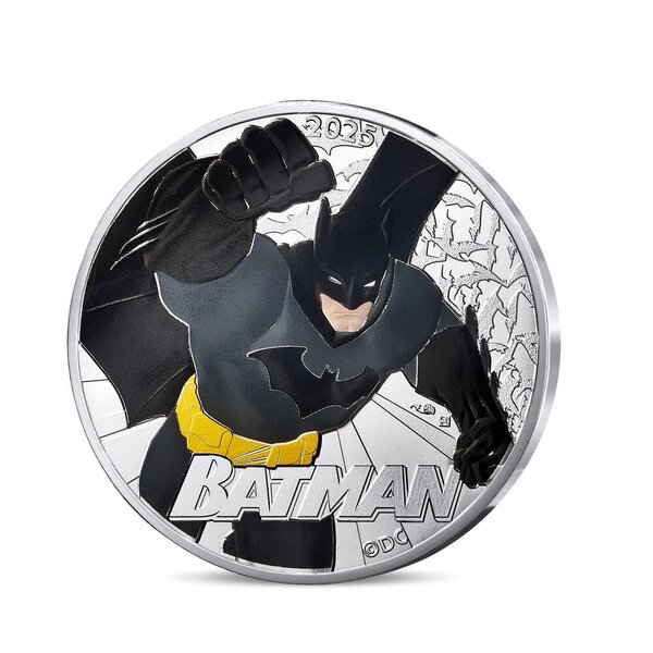 DC COMICS Monnaie de 10€ Argent BATMAN