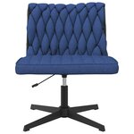 vidaXL Chaise pivotante de bureau Bleu Tissu