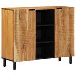 vidaXL Buffet avec étagère Marron 90 x 33 x 75 cm Bois d'acacia massif