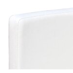 vidaXL Chaises à manger lot de 2 blanc similicuir