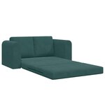 vidaXL Canapé-Lit 60cm Vert foncé Velours