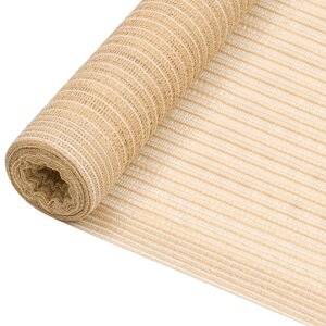vidaXL Filet brise-vue Beige 1 5x10 m PEHD 195 g/m²