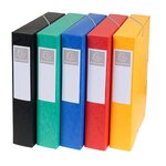 Boite De Classement Cartobox Dos 60mm Carte Lustrée - A4 - Couleurs Assorties - X 10 - Exacompta