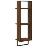 vidaXL Étagère murale 3 niveaux chêne marron 30x25x100 cm